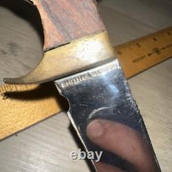 VINTAGE SMITH & WESSON Knife 11 inch Used Hunting Knife 6040