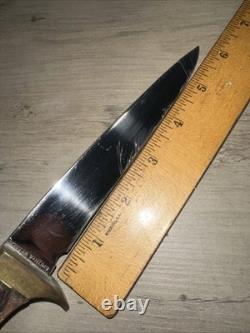 VINTAGE SMITH & WESSON Knife 11 inch Used Hunting Knife 6040