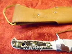 Vintage Stag Puma Skinning Hunting Knife # 6377 Puma White Hunter