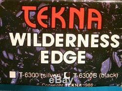 Vintage Tekna USA Wilderness Edge Survival System Knife Hunting Scuba Divers Old