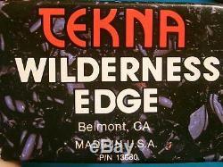 Vintage Tekna USA Wilderness Edge Survival System Knife Hunting Scuba Divers Old
