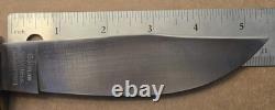 VINTAGE VOSS CUTLERY CO STAG HUNTING KNIFE 5.5 BLADE With SHEATH GERMANY RARE