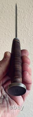 VINTAGE WESTERN USA HUNTING KNIFE MODEL 71 withORIGINAL GENUINE LEATHER SHEATH