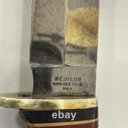 VINTAGE Western L46-5 knife and sheath