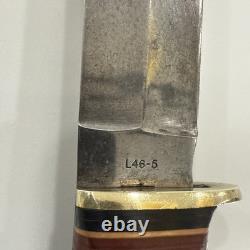 VINTAGE Western L46-5 knife and sheath