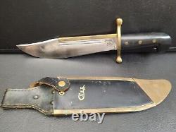VTG 1980-89 CASE XX 1836 DAVIE CROCKETT BOWIE KNIFE SURVIVAL HUNTER w SHEATH