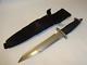 Vtg Gerber Bmf 14.5 L Fixed Blade Hunting Survival Knife & Sheath With Stone