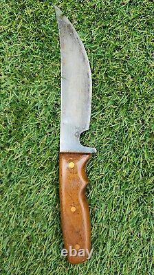 VTG Hunting Knife LOT IMPERIAL, SHARP, TIMBER RATTLER Surgical RARE Wood Horn