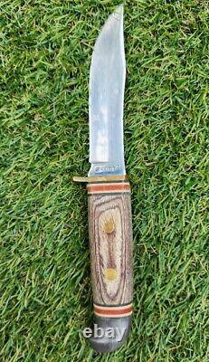 VTG Hunting Knife LOT IMPERIAL, SHARP, TIMBER RATTLER Surgical RARE Wood Horn