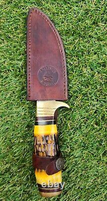 VTG Hunting Knife LOT IMPERIAL, SHARP, TIMBER RATTLER Surgical RARE Wood Horn