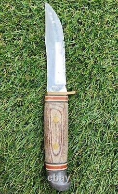 VTG Hunting Knife LOT IMPERIAL, SHARP, TIMBER RATTLER Surgical RARE Wood Horn