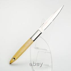 VTG OLD RARE MAGNUM JAPAN SCRIMSHAW HUNTING BOOT DAGGER KNIFE With LEATHER SHEATH