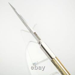 VTG OLD RARE MAGNUM JAPAN SCRIMSHAW HUNTING BOOT DAGGER KNIFE With LEATHER SHEATH