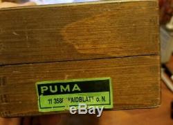 VTG Original 1985 Puma Waidblatt 3588 Stag Hunting Knife withSheath & Display Box
