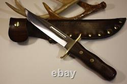 VTG. SUPER RARE schrade- walden Buffalo Bill Bowie Knife and Sheath-USA