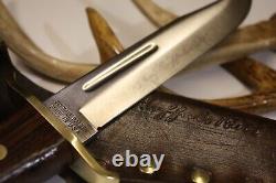 VTG. SUPER RARE schrade- walden Buffalo Bill Bowie Knife and Sheath-USA