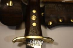 VTG. SUPER RARE schrade- walden Buffalo Bill Bowie Knife and Sheath-USA