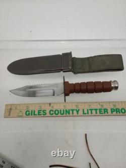 VTG Survival Knives Compass Matches Sling Shot Fishhook Sheath / Lot of 5