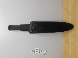 VTG USA 14 ½ COLD STEEL CARBON V TRAIL MASTER HUNTING BOWIE KNIFE With SHEATH