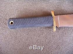 VTG USA 14 ½ COLD STEEL CARBON V TRAILMASTER HUNTING BOWIE KNIFE With SHEATH