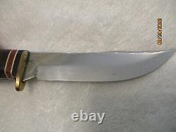 Very Nice Boy Scout Fixed Blade Hunting Knife Western Bolder CO. USA