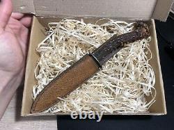 Very Rare Old Vintage hunting knife Solingen pre-war with Sheath Germany