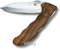 Victorinox Swiss Army Hunter Pro Folding Knife, Wood with Pouch