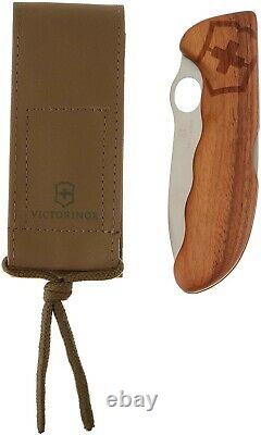 Victorinox Swiss Army Hunter Pro Folding Knife, Wood with Pouch