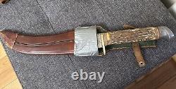 Vintage 1950s F. A BOWER Imperial Buffalo Skinner No. 48 Bowie Knife! RARE