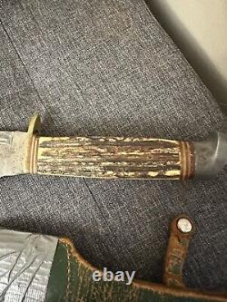 Vintage 1950s F. A BOWER Imperial Buffalo Skinner No. 48 Bowie Knife! RARE