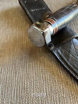 Vintage 1960's, Marbles Maverick Skinner, Hex Pommel, Sheath