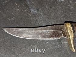 Vintage 1960s Browning Model 4018 Hunting Skinning Knife With Sheath