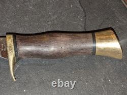 Vintage 1960s Browning Model 4018 Hunting Skinning Knife With Sheath