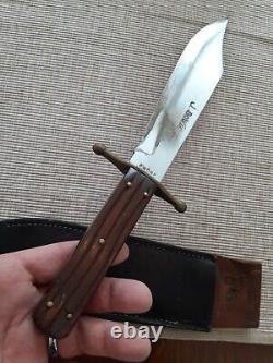 Vintage 1960s Ka-Bar 1210 USA J. Bowie Hunting Fighting Knife with Sheath