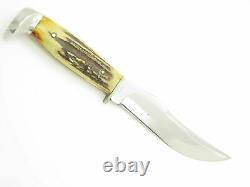 Vintage 1965-1969 Case XX USA 523-5 Fixed 5 Blade Stag Hunting Knife