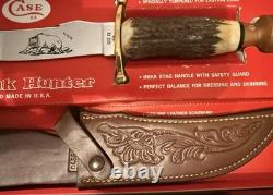 Vintage 1970's Case XX Kodiak Hunter Knife with Leather Sheath & Original Box NICE