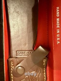 Vintage 1970's Case XX Kodiak Hunter Knife with Leather Sheath & Original Box NICE