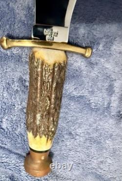 Vintage 1970's Case XX Kodiak Hunter Knife with Leather Sheath & Original Box NICE