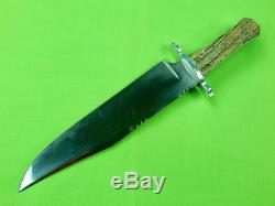Vintage 1970's Limited WOSTENHOLM I-XL Large Bowie Hunting Knife & Sheath