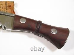 Vintage 1970s India Kukri Gurkha Bolo Machete Survival Fixed Blade Knife