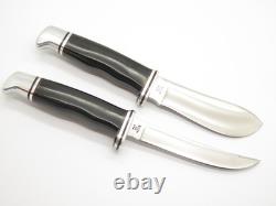 Vintage 1973-80 Buck 115 Twin Sportsman Set 103 118 Fixed Blade Hunting Knife