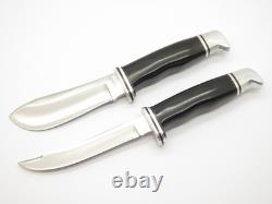 Vintage 1973-80 Buck 115 Twin Sportsman Set 103 118 Fixed Blade Hunting Knife