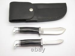 Vintage 1973-80 Buck 117 Trophy Set 103 116 Fixed Blade Hunting Sportsman Knife