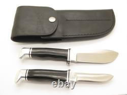 Vintage 1973-80 Buck 117 Trophy Set Fixed Blade 103 116 Hunting Sportsman Knife