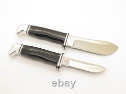 Vintage 1973-80 Buck 117 Trophy Set Fixed Blade 103 116 Hunting Sportsman Knife