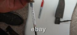 Vintage 1974 Smith & Wesson S&W Model 6010 Bowie Knife & Leather Sheath MARKED