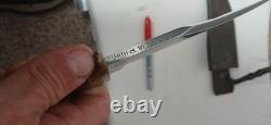 Vintage 1974 Smith & Wesson S&W Model 6010 Bowie Knife & Leather Sheath MARKED