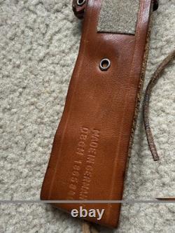 Vintage 1975 Puma Hunter's Friend 6398 Stag Knife Solingen Germany with Sheath