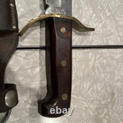 Vintage 1977 Western W49 A Fixed Blade Bowie Knife WithSheath