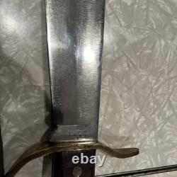 Vintage 1977 Western W49 A Fixed Blade Bowie Knife WithSheath